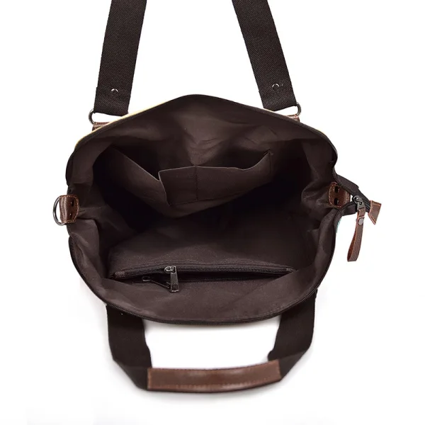 Vintage / Retro Multi-Colors Shoulder Bags Messenger Bag Handbag 2021 Canvas Casual Women's Bags