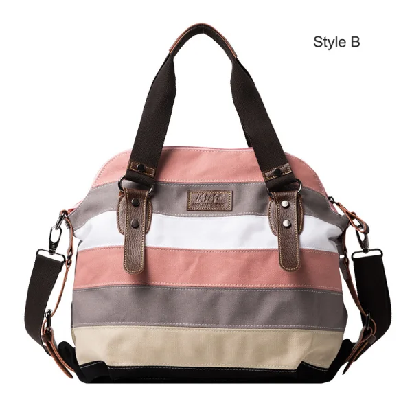 Vintage / Retro Multi-Colors Shoulder Bags Messenger Bag Handbag 2021 Canvas Casual Women's Bags