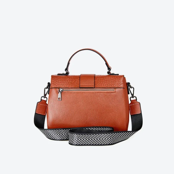 Fashion Tan Square Handbag Shoulder Bags Messenger Bag 2021 Alligator Print Leather Women's Bags