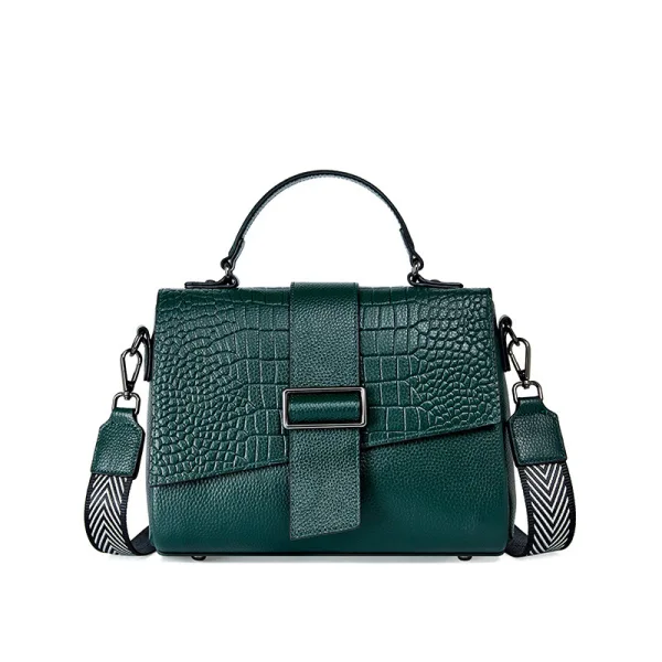 Fashion Tan Square Handbag Shoulder Bags Messenger Bag 2021 Alligator Print Leather Women's Bags