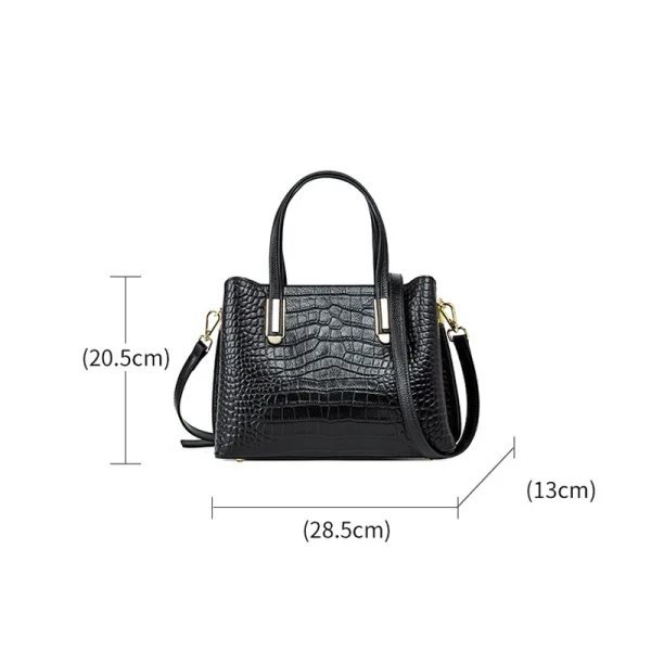 Fashion Burgundy Square Handbag Shoulder Bags 2021 Alligator Print Leather Women's Bags