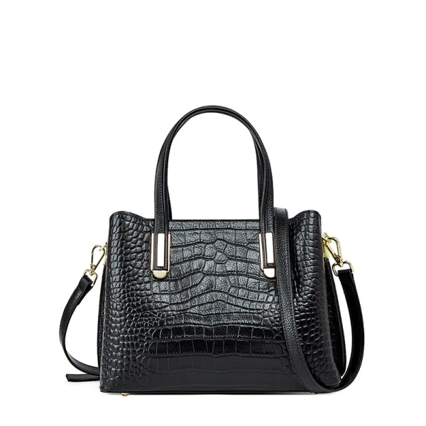 Fashion Burgundy Square Handbag Shoulder Bags 2021 Alligator Print Leather Women's Bags
