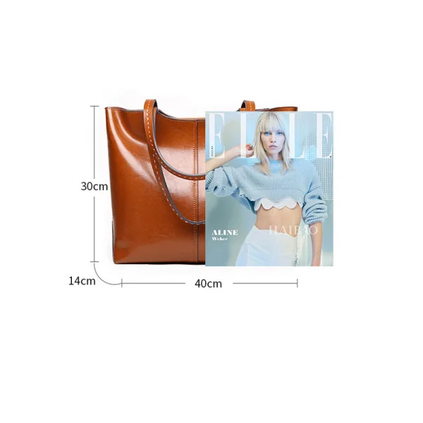 Modest / Simple Brown Square Handbag Shoulder Bags 2021 Leather Casual Women's Bags