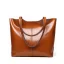 Modest / Simple Brown Square Handbag Shoulder Bags 2021 Leather Casual Women's Bags