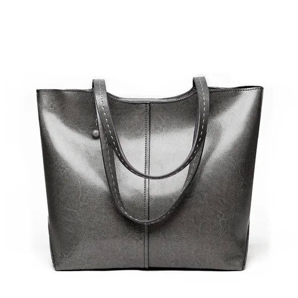 Modest / Simple Brown Square Handbag Shoulder Bags 2021 Leather Casual Women's Bags