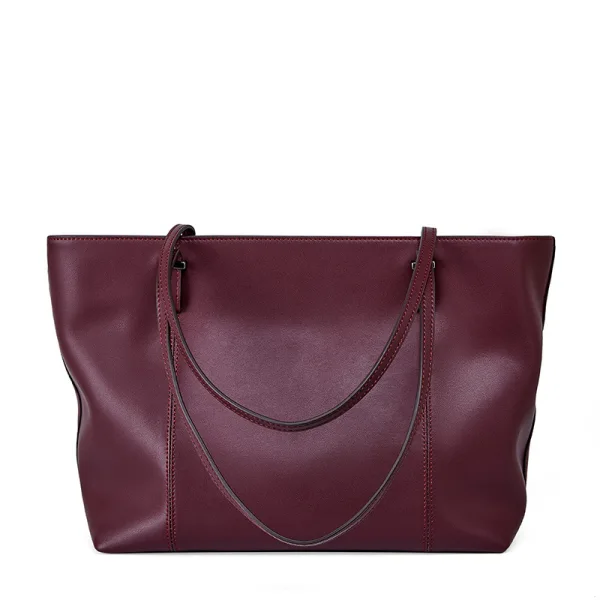 Modest / Simple Tan Tote Bag Handbag Shoulder Bags 2021 Leather Casual Women's Bags