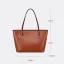 Modest / Simple Tan Tote Bag Handbag Shoulder Bags 2021 Leather Casual Women's Bags