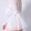 Élégant Blanche Transparentes Robe De Soirée 2019 Princesse Encolure Dégagée Manches de cloche Appliques En Dentelle Longue Volants Dos Nu Robe De Ceremonie