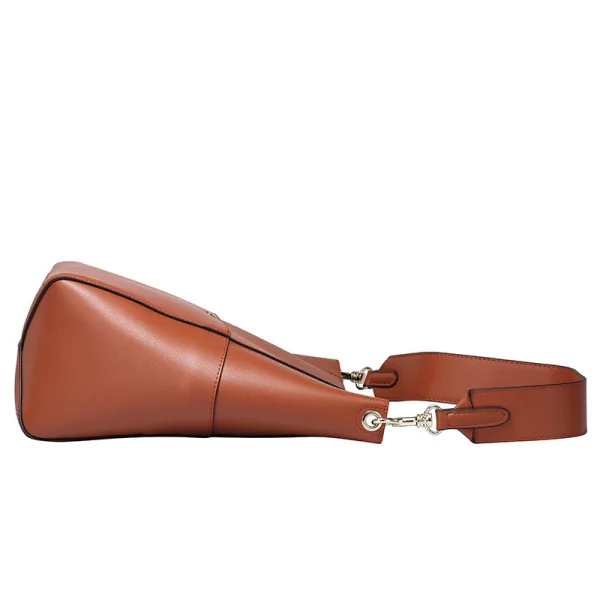 Vintage Tan Skulderveske 2021 Lær Casual Damer Vesker