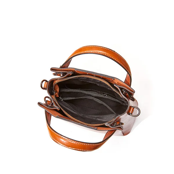 Classic Brown Square Handbag Messenger Bag Shoulder Bags 2021 Leather Casual Women's Bags