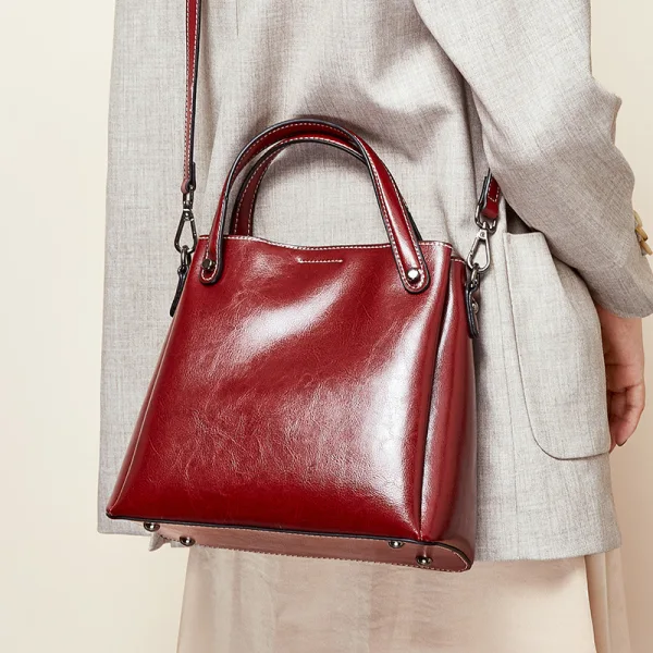 Classic Brown Square Handbag Messenger Bag Shoulder Bags 2021 Leather Casual Women's Bags