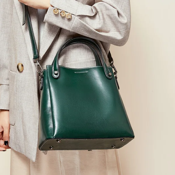 Classic Brown Square Handbag Messenger Bag Shoulder Bags 2021 Leather Casual Women's Bags