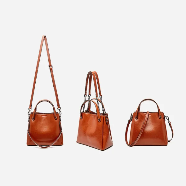Classic Brown Square Handbag Messenger Bag Shoulder Bags 2021 Leather Casual Women's Bags