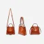 Classic Brown Square Handbag Messenger Bag Shoulder Bags 2021 Leather Casual Women's Bags