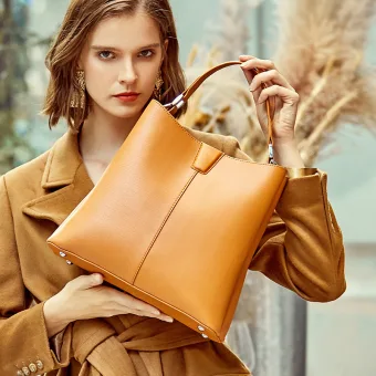 Modest Simple Yellow Square Handbag Messenger Bag Shoulder Bags 2021 Leather Casual Women S Bags