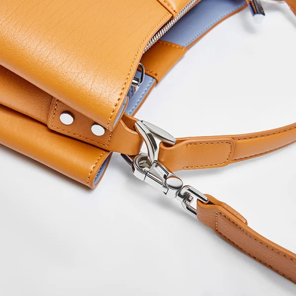 Modest / Simple Yellow Square Handbag Messenger Bag Shoulder Bags 2021 Leather Casual Women's Bags