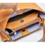 Modest / Simple Yellow Square Handbag Messenger Bag Shoulder Bags 2021 Leather Casual Women's Bags