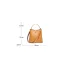 Modest / Simple Yellow Square Handbag Messenger Bag Shoulder Bags 2021 Leather Casual Women's Bags