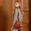 Vintage / Retro Brown Handbag Messenger Bag Shoulder Bags 2021 Leather Women's Bags