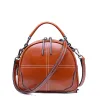 Vintage / Retro Brown Handbag Messenger Bag Shoulder Bags 2021 Leather Women's Bags