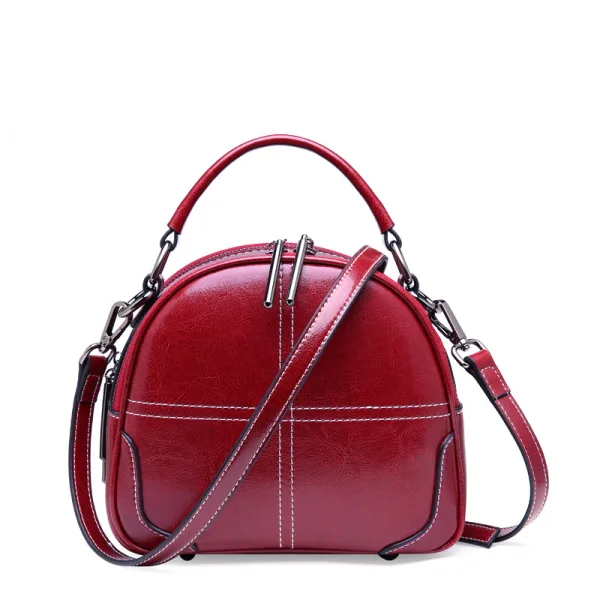 Vintage / Retro Brown Handbag Messenger Bag Shoulder Bags 2021 Leather Women's Bags