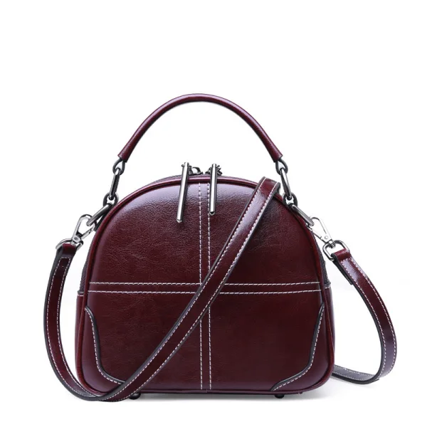 Vintage / Retro Brown Handbag Messenger Bag Shoulder Bags 2021 Leather Women's Bags