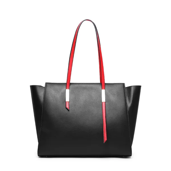 Minimalist Navy Blue Square Tote Bag Shoulder Bags 2021 Leather Casual Women's Bags