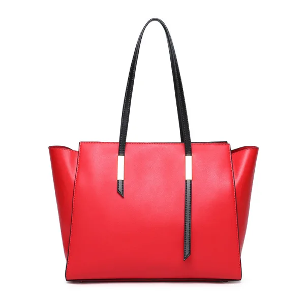 Minimalist Navy Blue Square Tote Bag Shoulder Bags 2021 Leather Casual Women's Bags