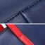 Minimalist Navy Blue Square Tote Bag Shoulder Bags 2021 Leather Casual Women's Bags