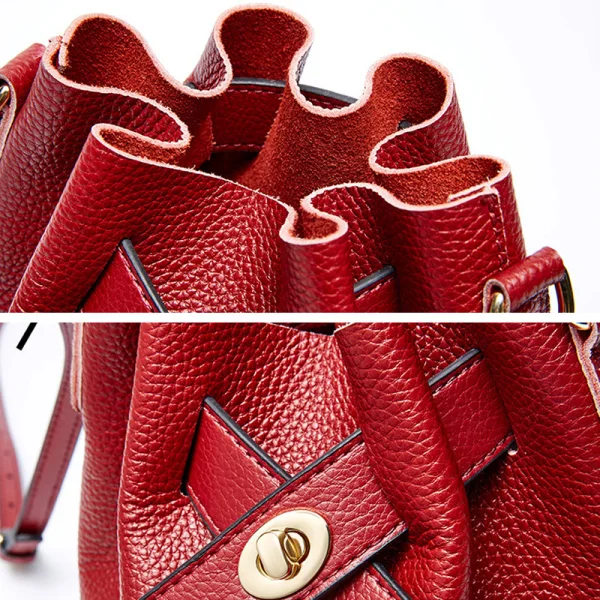 Fashion Burgundy Shoulder Bags Messenger Bag 2021 PU Casual Women's Bags