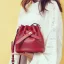 Fashion Burgundy Shoulder Bags Messenger Bag 2021 PU Casual Women's Bags