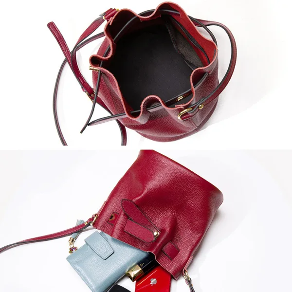 Fashion Burgundy Shoulder Bags Messenger Bag 2021 PU Casual Women's Bags
