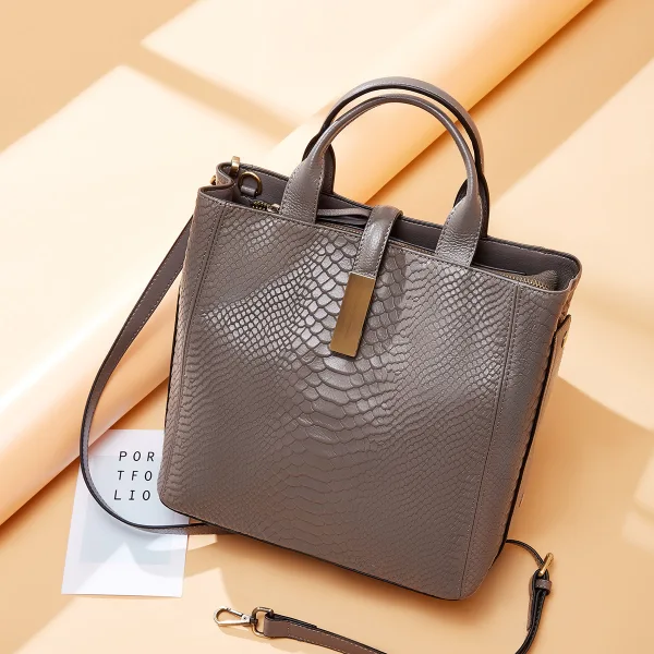 Fashion Burgundy Square Messenger Bag Handbag Shoulder Bags 2021 Alligator Print Leather Women's Bags