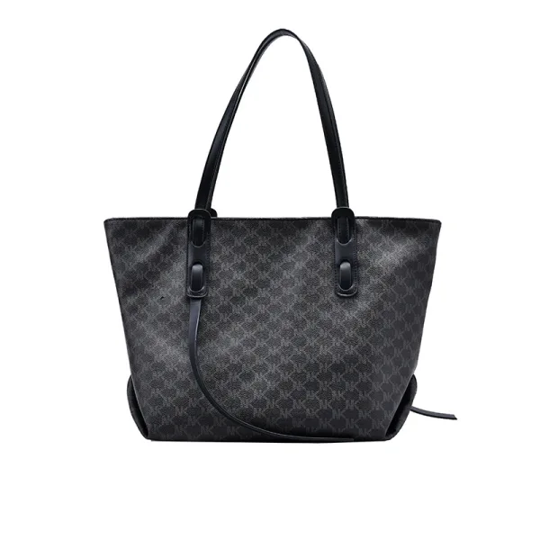 2 pièces Noire Blanche Sac fourre-tout Sacs à bandoulière 2021 PU Désinvolte Sacs Pour Femmes