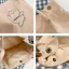 Lovely Canvas Tote Bag Shopping Bag Shoulder Bags 2021 Cartoon Embroidered Casual Women's Bags