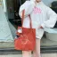 Lovely Canvas Tote Bag Shopping Bag Shoulder Bags 2021 Cartoon Embroidered Casual Women's Bags