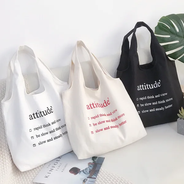 Simple Sac fourre-tout Sac de courses Sacs à bandoulière 2021 Toile Désinvolte Sacs Pour Femmes
