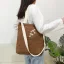 Lovely Square Shoulder Bags Shopping Bag Messenger Bag 2021 Canvas Casual Women's Bags