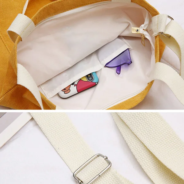 Lovely Square Shoulder Bags Shopping Bag Messenger Bag 2021 Canvas Casual Women's Bags