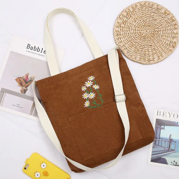 Lovely Square Shoulder Bags Shopping Bag Messenger Bag 2021 Canvas Casual Women's Bags