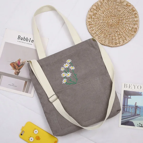 Lovely Square Shoulder Bags Shopping Bag Messenger Bag 2021 Canvas Casual Women's Bags