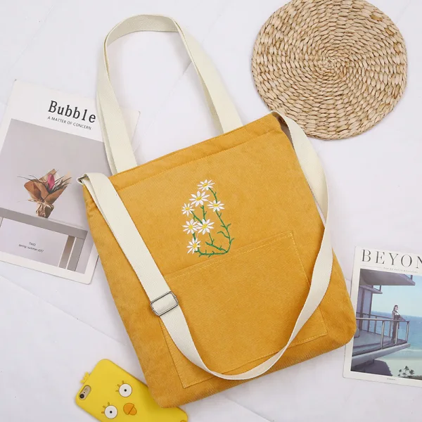 Lovely Square Shoulder Bags Shopping Bag Messenger Bag 2021 Canvas Casual Women's Bags