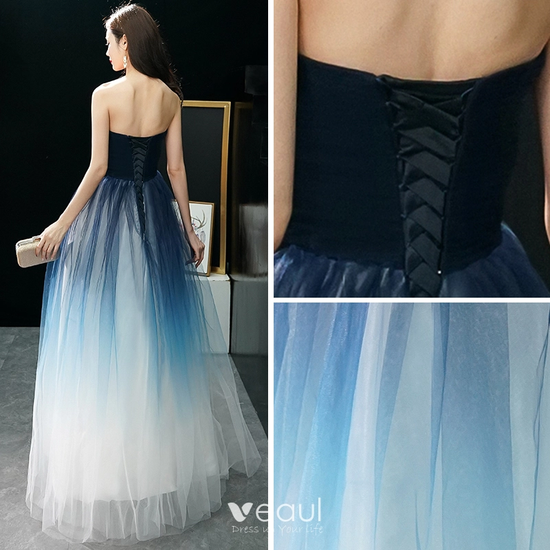 bec and bridge blue strapless dress Moon Dance Strapless Dress in Mediterranean Blue