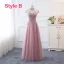 Affordable Blushing Pink Bridesmaid Dresses 2019 A-Line / Princess Appliques Lace Floor-Length / Long Ruffle Backless Wedding Party Dresses