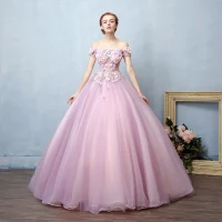Iluzja Rumieniąc Różowy Przezroczyste Sukienki Na Bal 2019 Suknia Balowa Przy Ramieniu Kótkie Rękawy Aplikacje Z Koronki Perła Rhinestone Długie Wzburzyć Bez Pleców Sukienki Wizytowe