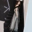 Elegant Black See-through Prom Dresses 2019 A-Line / Princess Off-The-Shoulder Short Sleeve Star Appliques Sequins Floor-Length / Long Ruffle Backless Formal Dresses