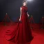 Vintage / Retro Burgundy See-through Evening Dresses  2019 A-Line / Princess High Neck Sleeveless Beading Court Train Ruffle Backless Formal Dresses