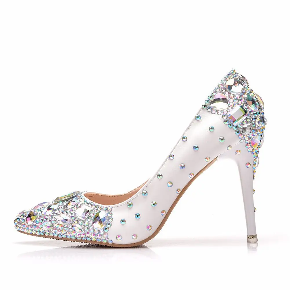 Vrouwen Hoge Hak Spitse Neus Hof Schoen Stiletto Heel Pumps Party Avond