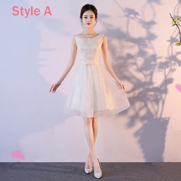 Abordable Champagne Robe Demoiselle D'honneur 2018 Princesse Sans Manches Noeud Ceinture Courte Volants Dos Nu Robe Pour Mariage