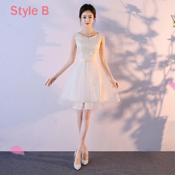 Abordable Champagne Robe Demoiselle D'honneur 2018 Princesse Sans Manches Noeud Ceinture Courte Volants Dos Nu Robe Pour Mariage